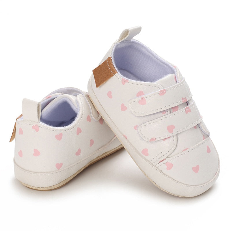 Baby Shoes Infant Boys Girls Casual PU Shoes Sneakers Soft Sole Anti-Slip Breathe Newborn First Walkers Toddler Crib Shoes 2023